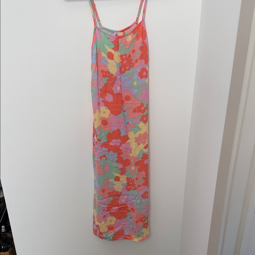 Billabong Coral and Mint Floral Dress size xs